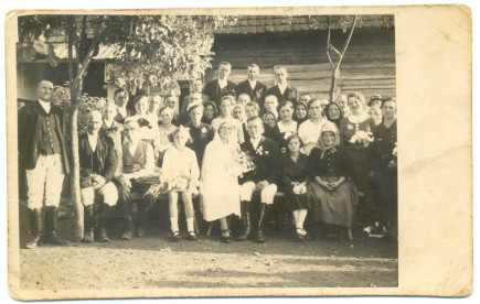 Ábrahám Gizella és Mátyás András esküvője, 1936