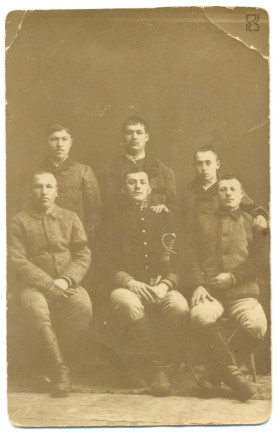 Férfi csoportkép - Nagyszeben, 1915